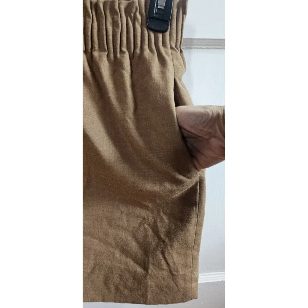 J.CREW Prominent‎ elastic scrunch waistline Laine wool blend lined womans 00